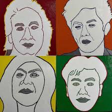 During the pandemic, instead of singing Eheads songs to survive, I painted  them instead.” -Marcus Adoro Tribute (Ely) Tribute (Rayms) Tribute (Marcus)  Tribute (Buddy) SOLD View other works at Vintana's “HEAD” A