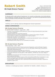 Check spelling or type a new query. 8th Grade Science Teacher Resume Samples Qwikresume