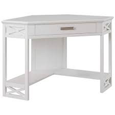 Corner White Desk