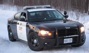 Ontario Provincial Police Dodge Charger Are Less Visual From A Distance Because There More Black Now Don T Want To Get Police Cars Ford Police Dodge Charger