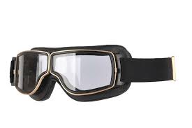 Vintage Goggles Aviator T2 Gold Black Transparent