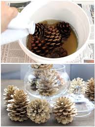 Comment Blanchir Les Pommes De Pin Diy Pomme De Pin Pomme De Pin Noel Et Deco Pomme De Pin