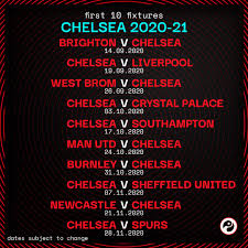 Frank lampard's side will begin their season with a trip to the south coast to play brighton and hove albion on monday 14 september at 8pm uk after being given special dispensation by the. Chelsea Fixtures Chelsea Fixtures Chelseanewsletter Visit Espn To View Chelsea Fixtures With Kick Off Times And Tv Coverage From All Competitions