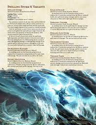 New Spells: Swelling Storm and Variants — DND Unleashed: A Homebrew  Expansion for 5th Edition Dungeons and Dragons