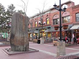 Dusk on pearl street mall in boulder. Boulder S Shopping Districts Travel Boulder