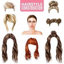 Whether you have natural ringlets or think of perm, you are headed in the right direction. Free Vector Hairstyles For Women Constructor