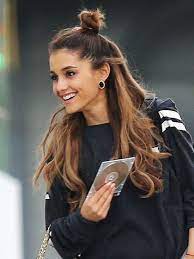 Half Buns Tips For Achieving Elusive Model Off Duty Hair Ariana Grande Hair Half Bun Hairstyles Hair Styles