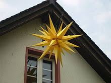 The most common large moravian star material is metal. Moravian Star Wikipedia