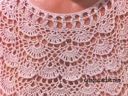 Algunos detalles para tejer en crochet: Patrones De Blusa De Abanicos Crochet Diy