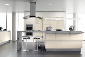 Grey kitchen cabinets with white marble countertops. Replacement Ivory Gloss Kitchen Doors Kitchen Warehouse Online