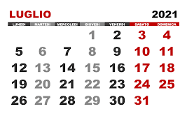 Sabato 24 luglio 2021la traviata: Calendario Luglio 2021 Calendario Su
