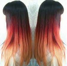 Straight Black And Blonde Ombre Hair 35 Best And Trendy Straight Hairstyles For Women White Ombre Hair Fire Ombre Hair Straight Hairstyles