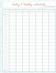 Pin By Barbara Brake On Charts Schedule Templates Daily