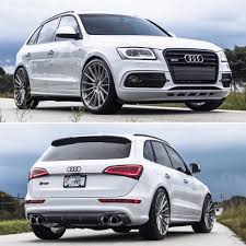 White Audi Sq5 With Some Nice New Shoes From Agwheels The Multi Spoke M615s Have Customized Finish Options Which Allows You To Perso Audi Audi Wagon Audi Cars