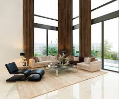 Wer im wohnzimmer wert auf minimalistisches design und hochwertige materialien legt, für den sind lounge chair und. Luxus Wohnzimmer Lobby Lounge Mit Hoher Fenster Lobby Premium Foto