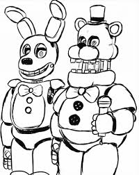 Funny, spooky & everything in between. Bonnie And Freddy 5 Nights At Freddy S Coloring Page Free Printable Coloring Pages For Kids