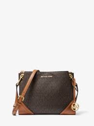 Whether it's a roomy shoulder bag detailed with the iconic logo, or a classic leather bag offset with luxurious hardware. Nicole Large Logo Crossbody Bag Michael Kors