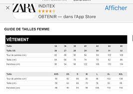 Suivez ici nos conseils pour prendre les bonnes mensurations. Perrine On Twitter Guide Des Tailles Zara L 42 Parfois Faut Prendre Deux Secondes Pour Aller Sur Google Au Lieu De Les Utiliser Pour Clasher Https T Co 27tmztypc7 Https T Co Mibnlbvsll