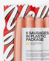 Download 6 Sausages Pack Mockup In Packaging Mockups On Yellow Images Object Mockups PSD Mockup Templates