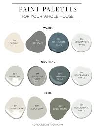 Find complimentary colors to match any project. Paint Palettes For Your Entire House Curio Design Studio