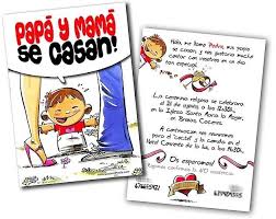 Una manera sencilla de contar con elementos decorativos para un bautizo, es creándolos nosotros mismos. Resultado De Imagen Para Partes De Matrimonio Y Bautizo Juntos Boda Con Hijos Invitaciones De Boda Divertidas Texto Invitaciones De Boda