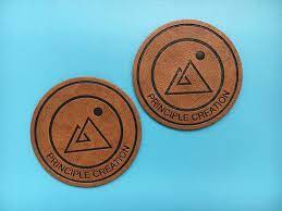 300 Leather Patches Custom Leather Label Custom Pu Patches Etsy Leather Label Sewing Leather Leather Patches