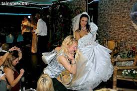 Wedding party becomes a hot interracial orgy when the bride gets on her  knees - PornPics.com