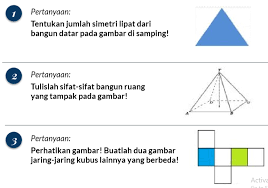 Kunci jawaban soal ulangan tematik kelas 3 sd tema 7 perkembangan teknologi subtema 1 perkembangan teknologi produksi pangan. Soal Matematika Kelas 4 6 Sd Mi Wacana Simetri Lipat Dan Sifat Sifat Bangkit Ruang Idn Paperplane
