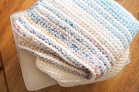 Daydream A Simple Striped Tunisian Crochet Blanket One