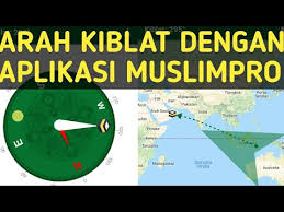 Cara Mengetahui Arah Kiblat Dengan Aplikasi Muslimpro Youtube