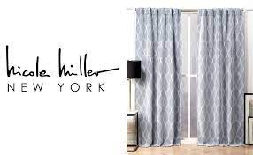 Shop for and buy home goods curtains online at macy's. Amazon Com Nicole Miller Circuit Curtain Panel 52x96 Chambray Blue 2 Panels Home Kitchen