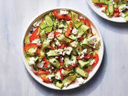 Baby Zucchini Ribbon Salad Tender And Let S Be Honest Adorable Baby Zucchini Is An Atte Zucchini Ribbon Salad Ribbon Salad Recipe Zucchini Recipes Healthy