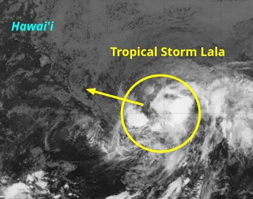 🌀 Emiten alerta de hurac&aacute;n en Haw&aacute;i por la tormenta tropical Lala 🌺🌊 El  Centro Nacional de Huracanes emiti&oacute; una alerta para la Isla Grande y  vigilancia para Maui ante el avance