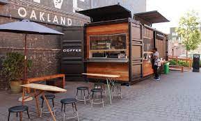 Red Bay Coffee Oakland Urbanbloc In 2021 Red Bay Shipping Container Design Coffee