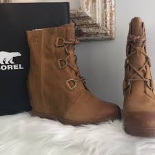 Sorel joan of arctic boot for women. Sorel Shoes Sorel Joan Of Arctic Wedge 1 Camel Brown Nib Poshmark