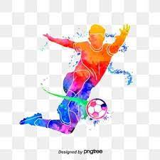 Silhouette Of Creative Football Players Football Multicolored Character Png Transparent Clipart Image And Psd File For Free Download Football Logo Cartoon Clip Art Football Players