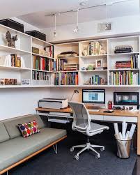 Couch And Desk Combo Shelving Small Home Offices Modern Home Office Contemporary Home Office