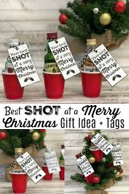 Whether you're searching for homemade gift ideas for mom or creative diy christmas ideas for friends, these unique options will be cherished for holiday celebrations to come. Best Shot At A Merry Christmas Fun Alcohol Gift Idea Mama Cheaps Homemade Christmas Gifts Homemade Christmas Merry Christmas Gifts