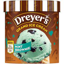 Place in the freezer to harden for a few minutes before serving. Dreyer S Edy S Nestle Toll House Mint Brownie Grand Ice Cream 1 5 Qt Instacart