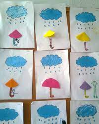 Inspired by 'instagram' who posted these in mixed media form. Umbrella Crafts For Preschool Funnycrafts Umbrella Craft Crafts Baby Cards Handmade