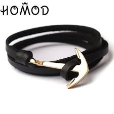 Bracelet Homme Boy Garcon Bijoux Bijou Cadeau Leather Anchor Bracelet Leather Bracelet Anchor Bracelet Men