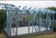 Tiny house DIY from light gauge steel frame