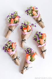 Fun diy wedding bouquets paper. Diy Mini Flower Bouquets Homey Oh My