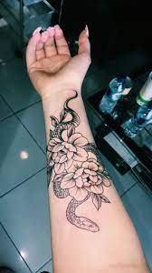 Pin By Milla Maki Hirvela On T A T T O O S Arm Tattoos Snake Tattoos Arm Tattoos For Women