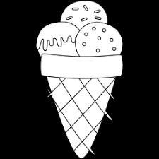 Cartoon penguin holds an ice cream cone with three scoops of ice cream. Ice Cream Coloring Pages Free Printable Coloring Pages