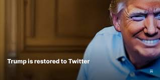 Trump is restored to Twitter