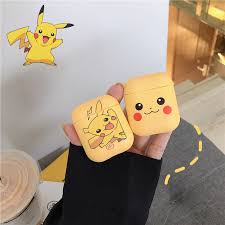 New Pikachu Airpods Case Kawaii Silicone Apple Wireless Bluetooth Headset Cover Case Casetify Iphone Case Bluetooth Headset