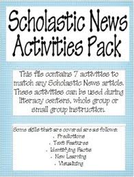 Scholastic News Center Activities Scholastic Nonfiction Text Features Teaching Literacy