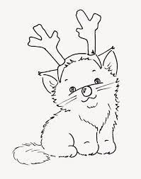 Christmas gifts under the tree. Sliekje Digi Stamps Christmas Cats Christmas Coloring Pages Cat Coloring Page Coloring Pages