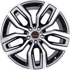 20 Inch Black And Silver Rims 20 Inch 22 Inch 5 Holes Black Painted Machined Replica Run Flat Compatible Staggered Tpms Compatible Alloy Wheel Alloy Wheel Rim Wheel